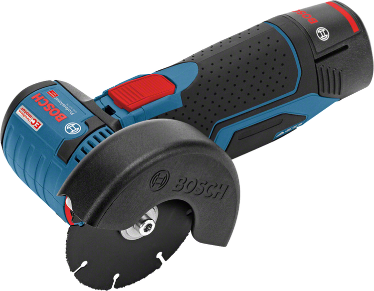 Bosch Professional Akku-Winkelschleifer GWS 12V-76 mit bürstenlosem EC-Motor und Trennscheibe