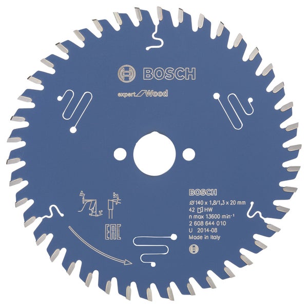 Bosch Kreissägeblatt Expert for Wood für Handkreissägen 140 x 20 x 1,8 mm 42 - 2608644010