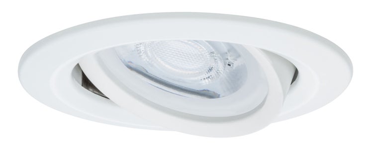 Einbauleuchte Nova schwenkbar rund 84mm 50° GU10 max. 35W 230V dimmbar Weiß matt