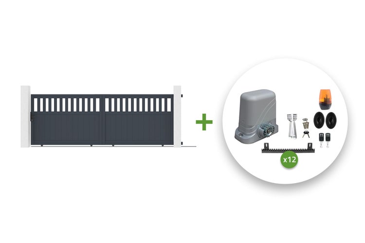 Schiebetor mit Torantrieb-Set