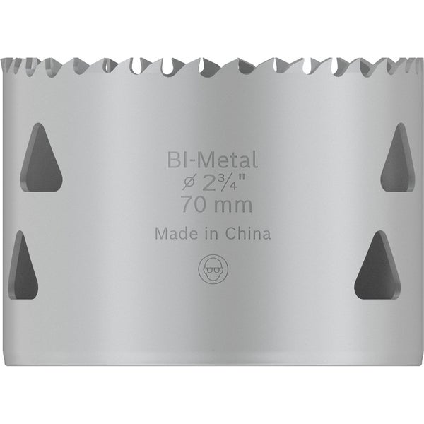 Bimetall Lochsäge mit 70 Millimeter Durchmesser