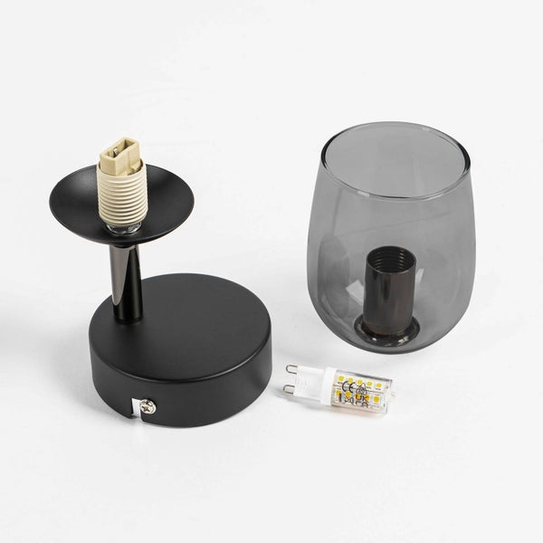 Wandleuchte zerlegt mit LED Leuchtmittel