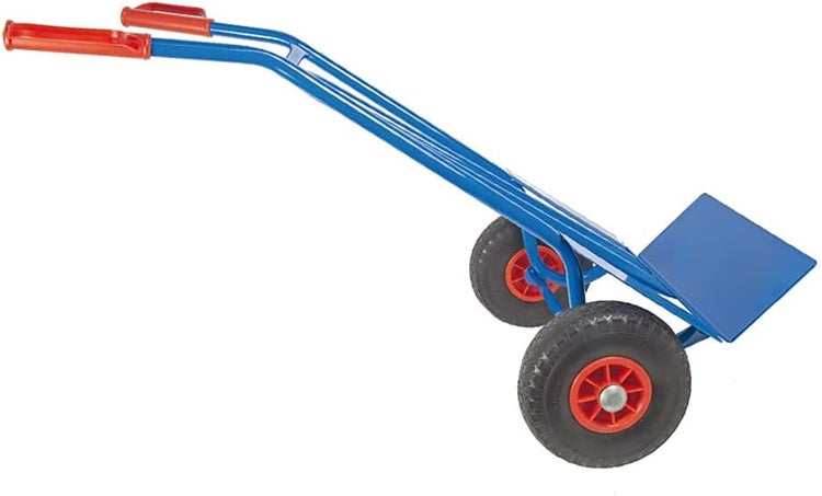 Sackkarre Trestles S01 Stahl | Profi-Transporthilfe mit PU-Rädern & 250 kg Tragkraft | Blau | Made in EU