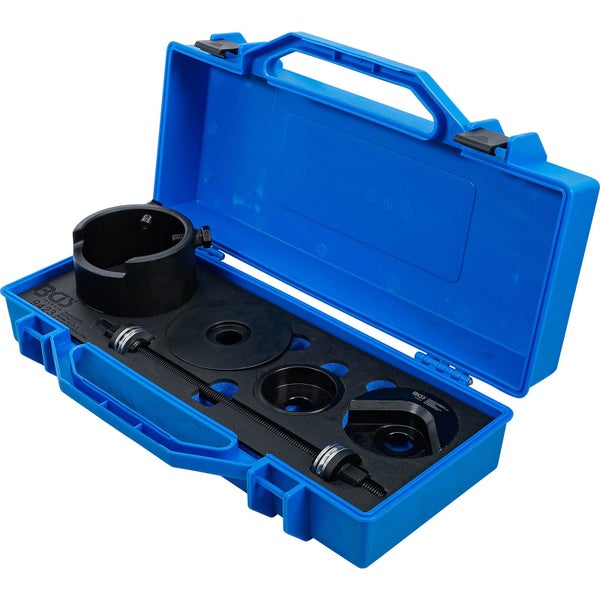 Werkzeugsatz in blauem Aufbewahrungskoffer