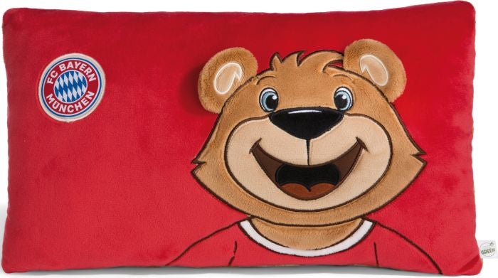 Nici 49080 Kissen FC BAYERN MÜNCHEN Bär Berni 43x25cm GREEN