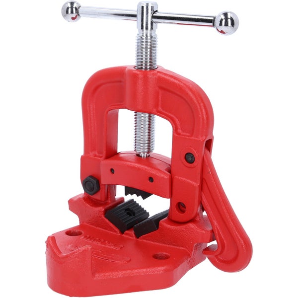 Rote Schraubstock-Werkzeugklemme zur Befestigung von Werkstücken