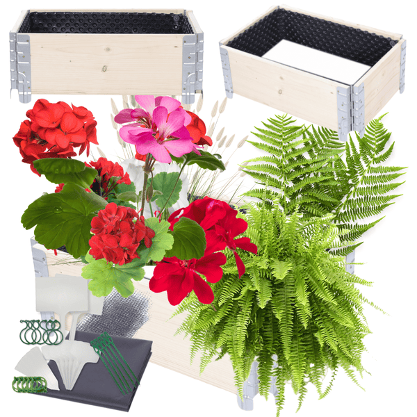 Hochbeetkisten GuardBox HxBxT 20x60x40 cm 1 Ebeneinkl. Luftpolsterfolie Imprägniert