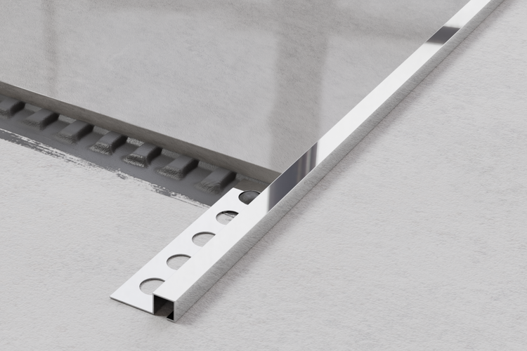 Fliesenschiene aus Metall für Wandfliesen