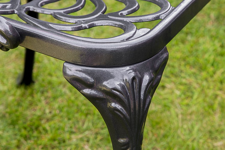 Gartensessel Lugano, graphit, Aluminiumguss