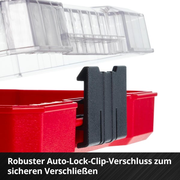 Einhell XS-CASE 21-tlg. Bit- und Steckschlüssel-Set (25-mm-Bits, Steckschlüssel, Schnellwechselbithalter, Adapter, Umschaltknarre inkl. Aufbewahrungsbox)