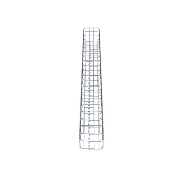 Gabionensäule 22 x 22 cm, MW 5 x 10 cm eckig - Höhe: 2,00 m