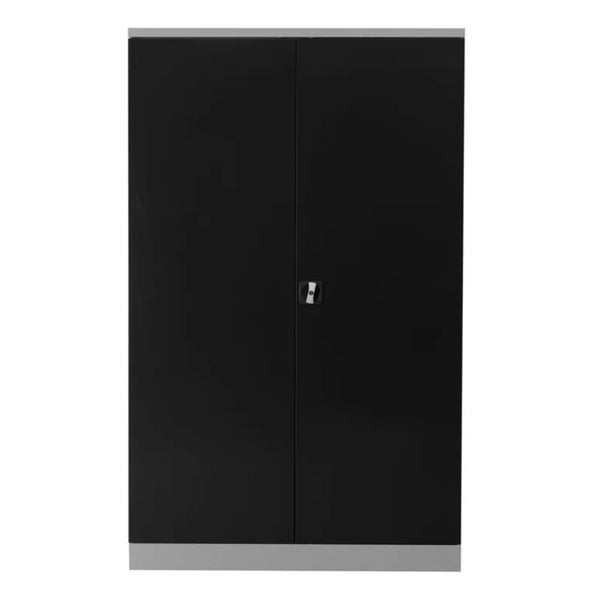 PROREGAL Stahlschrank Bee 7 Fachböden HxBxT 195 x 120 x 42 cm Pulverbeschichtetes Fachbodenmaterial Grau & Anthrazit