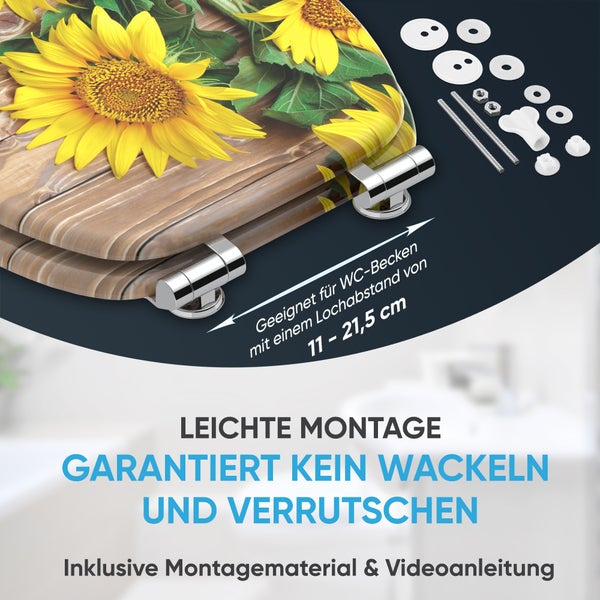 WC-Sitz mit Absenkautomatik Sunflower