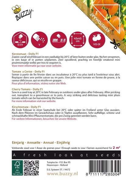 Samentüte Cherry Tomate Dolly F1