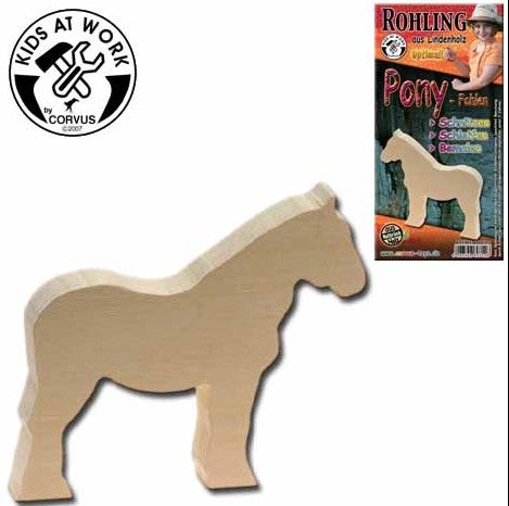 Corvus A600712 - Schnitzholz Pony-Fohlen