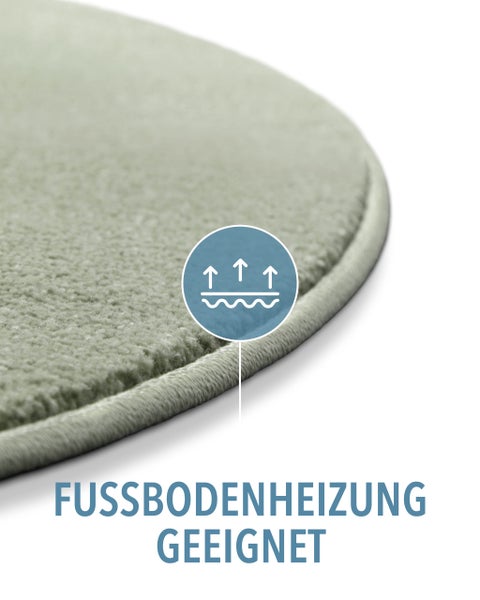 Teppich geeignet für Fußbodenheizung.