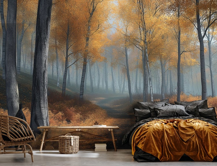 Fototapete 3D Effekt Wald Natur Wohnzimmer Vlies Tapete 300x210 cm
