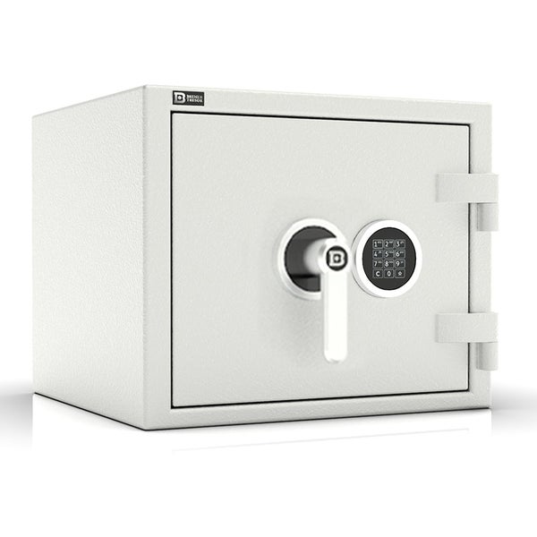 Bremer Tresor mit elektronischem Zahlenschloss und Handgriff.