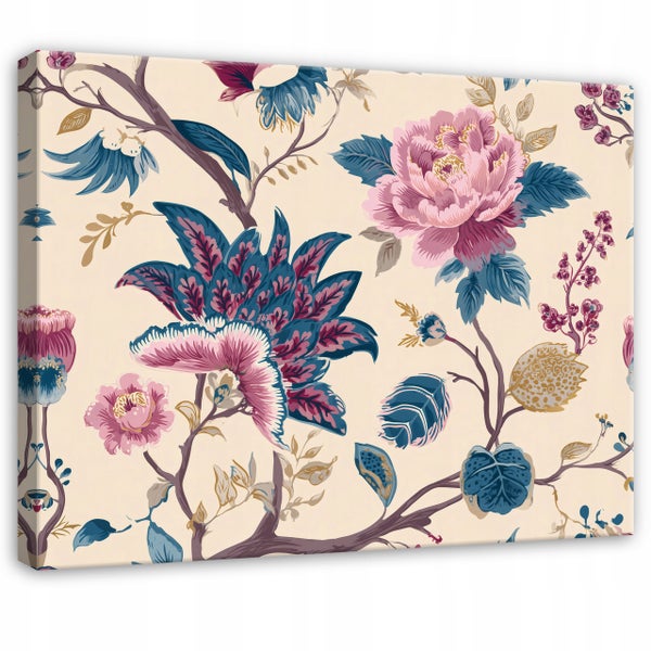 Leinwandbild Blätter Vintage Retro PP16230O20 Wandbilder Wohnzimmer Schlafzimmer 120x80 cm