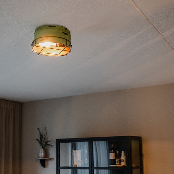Industrielle Wandleuchte grün 25 cm - Barril