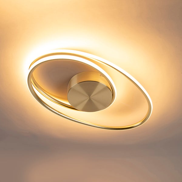 Moderne LED Deckenleuchte mit spiralförmigem Design