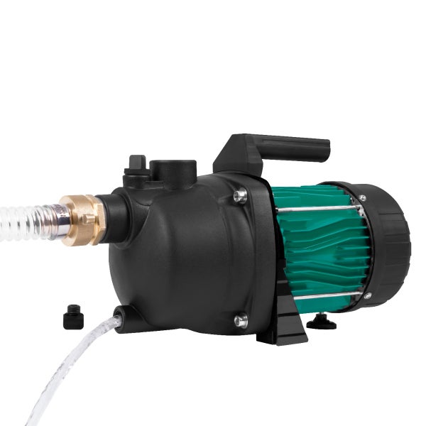 VONROC Gartenpumpe selbstansaugend - Wasserpumpe 800W, 3300l/h, 4bar - Kreiselpumpe mit STST Pumpengehäuse - Zur Bewässerung des Gartens/Rasens