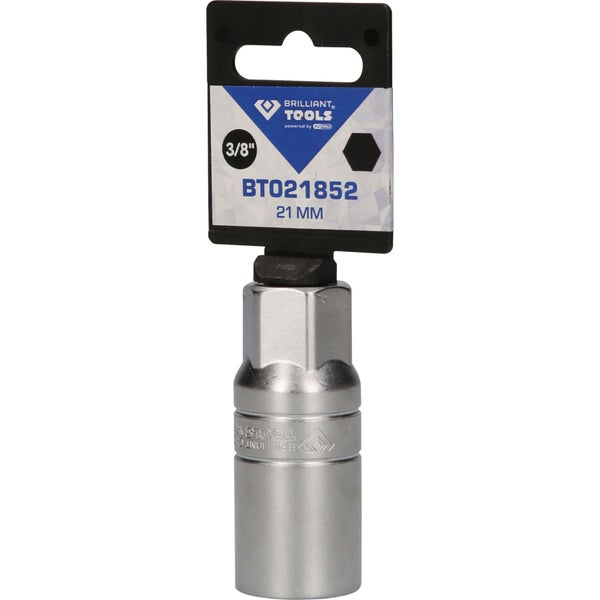 Brilliant Tools Steckschlüssel-Einsatz, 3/8 Zoll, 21 Millimeter