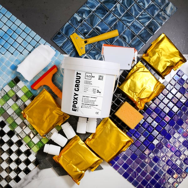 Epoxidharzmörtel zum Füllen von Fugen  - Weiß -  3Kg