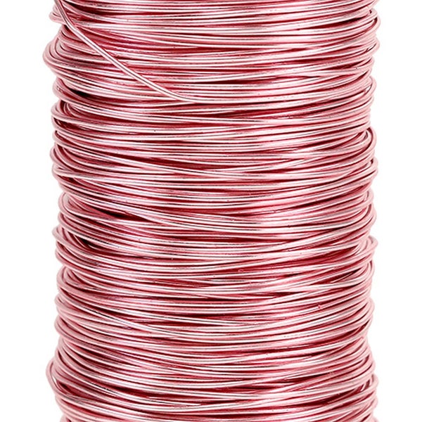 Rolle mit pinkfarbenem Aluminiumdraht zum Basteln.