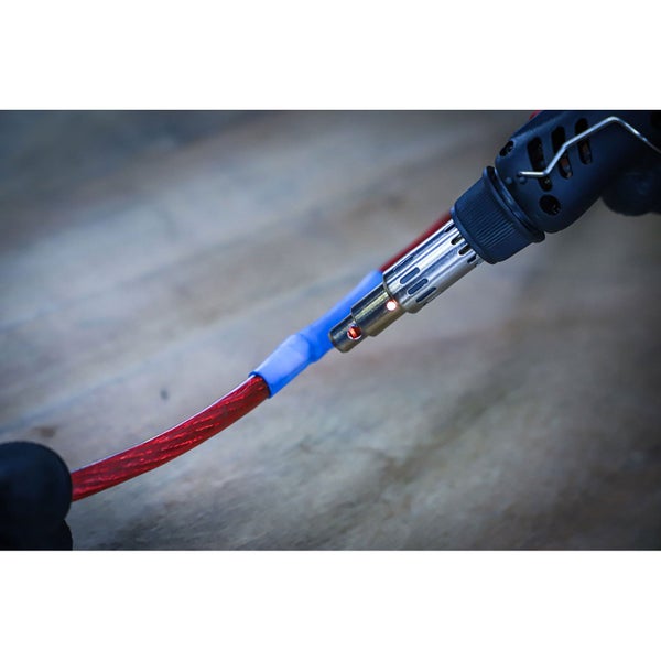 BGS Mini-Heißgasbrenner mit Schrumpfschlauch-Sortiment farbig mit Piezo-Zündung 162tlg. - 70143