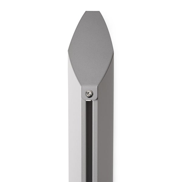 Sonnensegelmast Alu Simple Silber 290 cm Mit Wandhalterung – 2 Schienen, höhenverstellbar, Aluminium – Maanta®