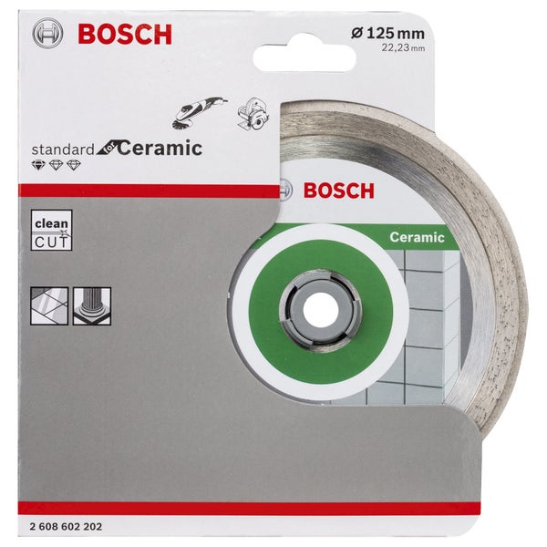 Bosch Diamanttrennscheibe für Keramik, Durchmesser 125 mm