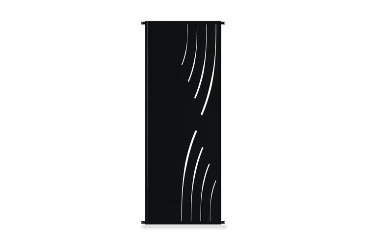 Set mit 3 dekorativen Paneelen VELETA Schwarz H.160cm, rechte Seite mit Mustern