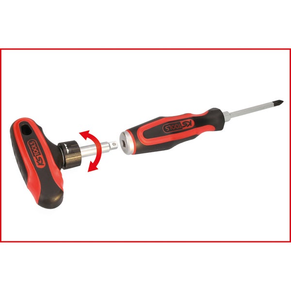 KS TOOLS ERGOTORQUEmax Schlagkappen-Schraubendreher-Satz 13tlg. - 151.1150