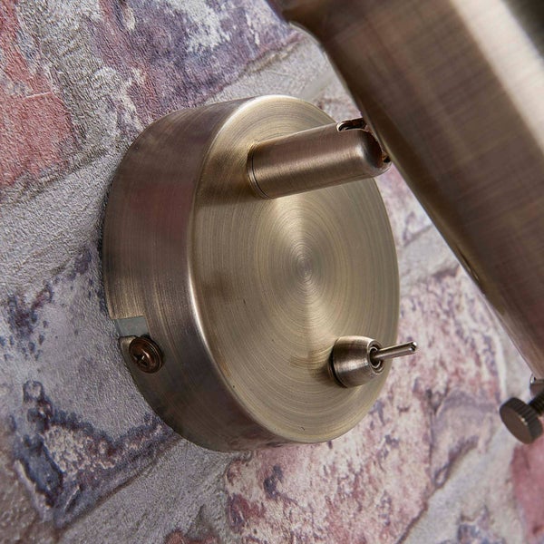 Lindby LED Deckenlampe Ebbi (Modern) in Bronze aus Metall (1 flammig, E14) - Deckenleuchte Wandleuchte Strahler Spot Lampe Wohnzimmerleuchte