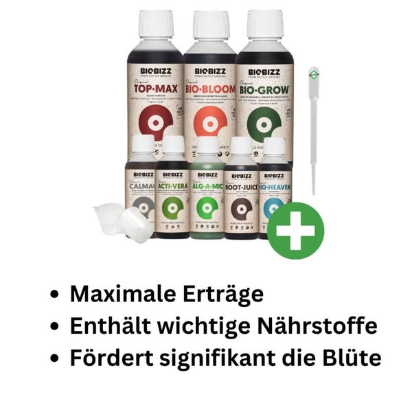 BioBizz All-Star XL Dünger Set 8-teilig – Organisch für Wachstum, Wurzel & Blüte