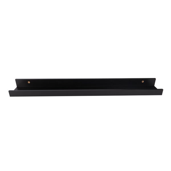 Bilderleiste 110 x 9 cm | Galerieboard | Galerieschiene | Regalboard | elegant und schlicht | Bilderleiste | Gewürzregal | Wandregal | Schweberegal | schwarz