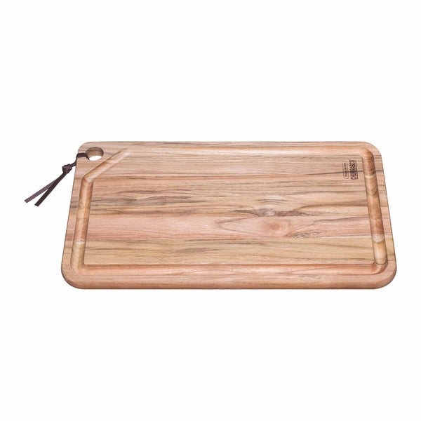 Holzschneidebrett mit Saftrille und Aufhängeloch