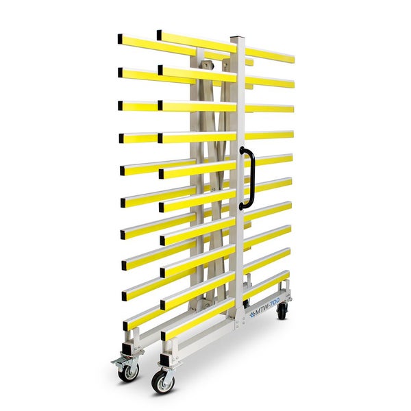 Transportwagen für Platten mit Griff und Rollen