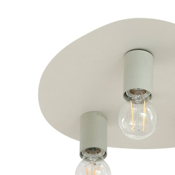 Lindby Deckenlampe Tommen (Modern) in Creme aus Metall (3 flammig, E27) - Deckenleuchte Lampe Wohnzimmerleuchte