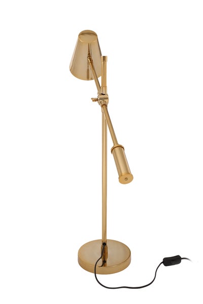 Minimalistische Tischlampe Gold, Tischleuchte modern | Wohnzimmer Esszimmer Leuchte
