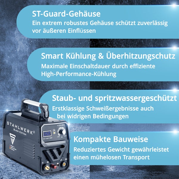 STAHLWERK Plasmaschneider CUT 50 Pilot IGBT mit Pilotzündung und 50 Ampere