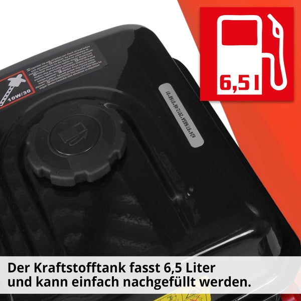 Kraftstofftank mit 6,5 Liter Fassungsvermögen