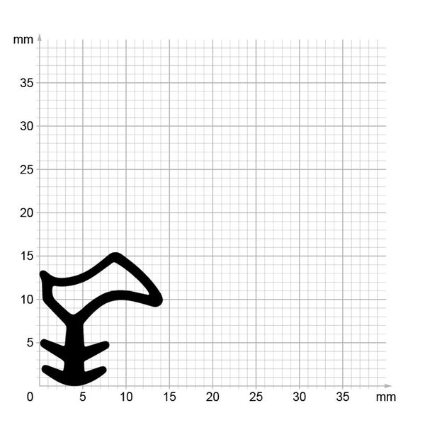 DIWARO. | Stahlzargendichtung SZ077 | braun | 5 Meter