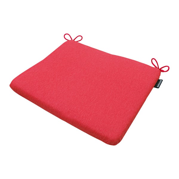 Sitzkissen Panama rot - Ca. 40x40 cm - 4er-Set