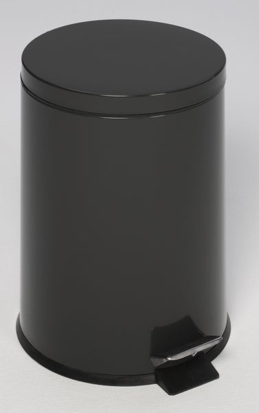 PROREGAL Robuster Tretabfallsammler Mit Fußpedal Inneneimer Mit Griff 12 Liter HxBxT 40 x 25 x 25 cm Verzinkter Stahl Anthrazit