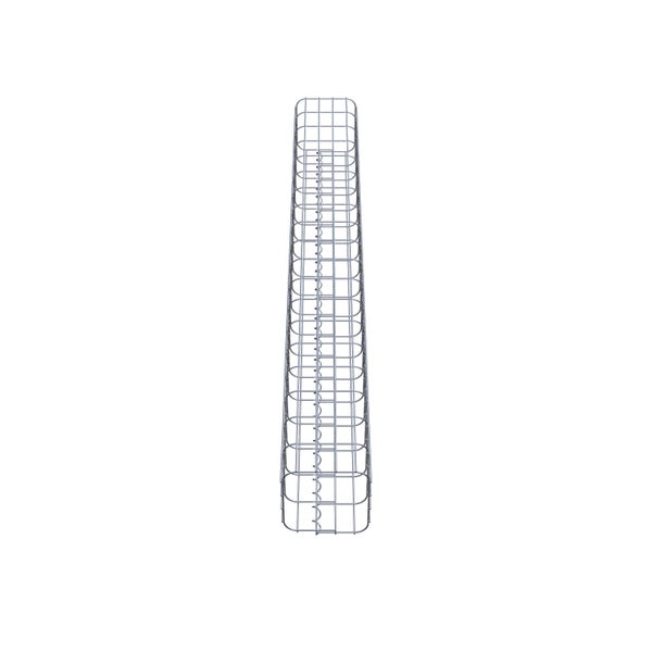 Gabionensäule 22 x 22 cm, MW 5 x 10 cm eckig - Höhe: 1,90 m