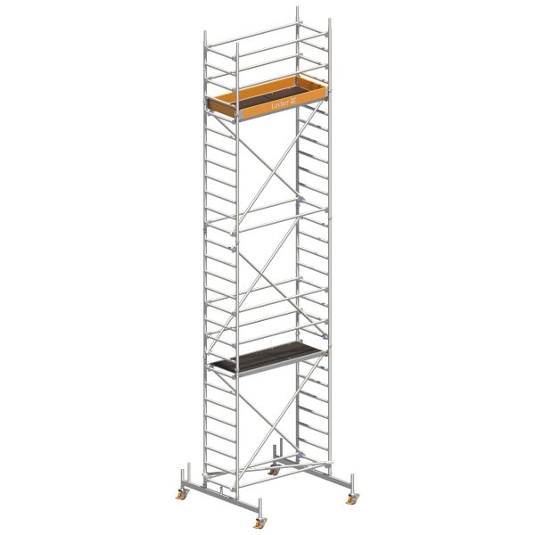 Layher Fahrgerüst mit zwei Plattformen