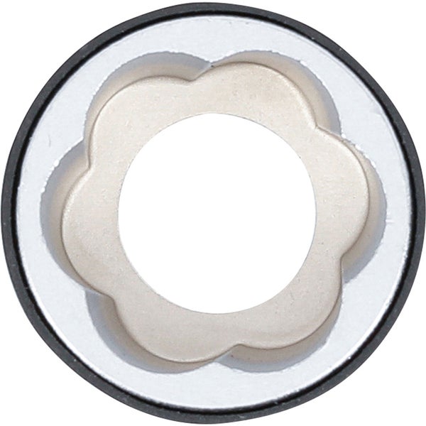 BGS Spiral-Profil-Steckschlüssel-Einsatz / Schraubenausdreher Antrieb Außensechskant 21 mm SW 21 mm - 7510-21