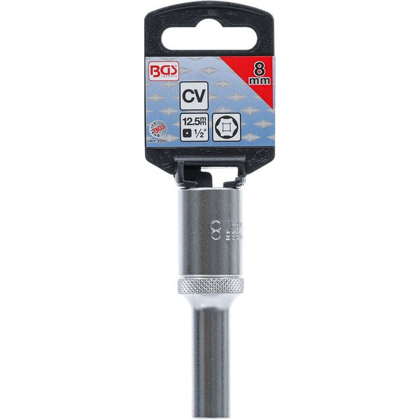 BGS technic Steckschlüssel Einsatz mit 8 Millimeter Schlüsselweite